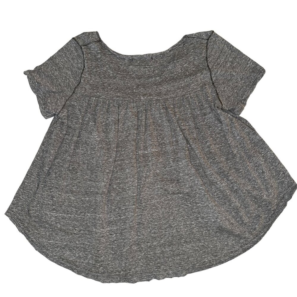 Like New Super Soft We The Free Oversized V-Neck Heather Gray T-Shirt Si… - Picture 2 of 8